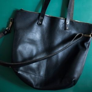 Large Handmade Minimal Leather Purse